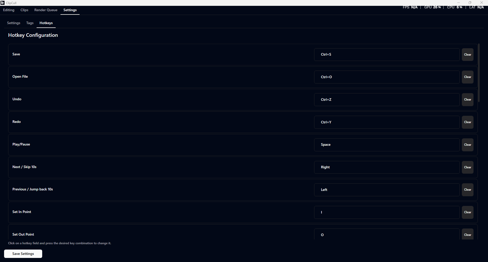 Hotkey Configuration